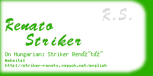 renato striker business card